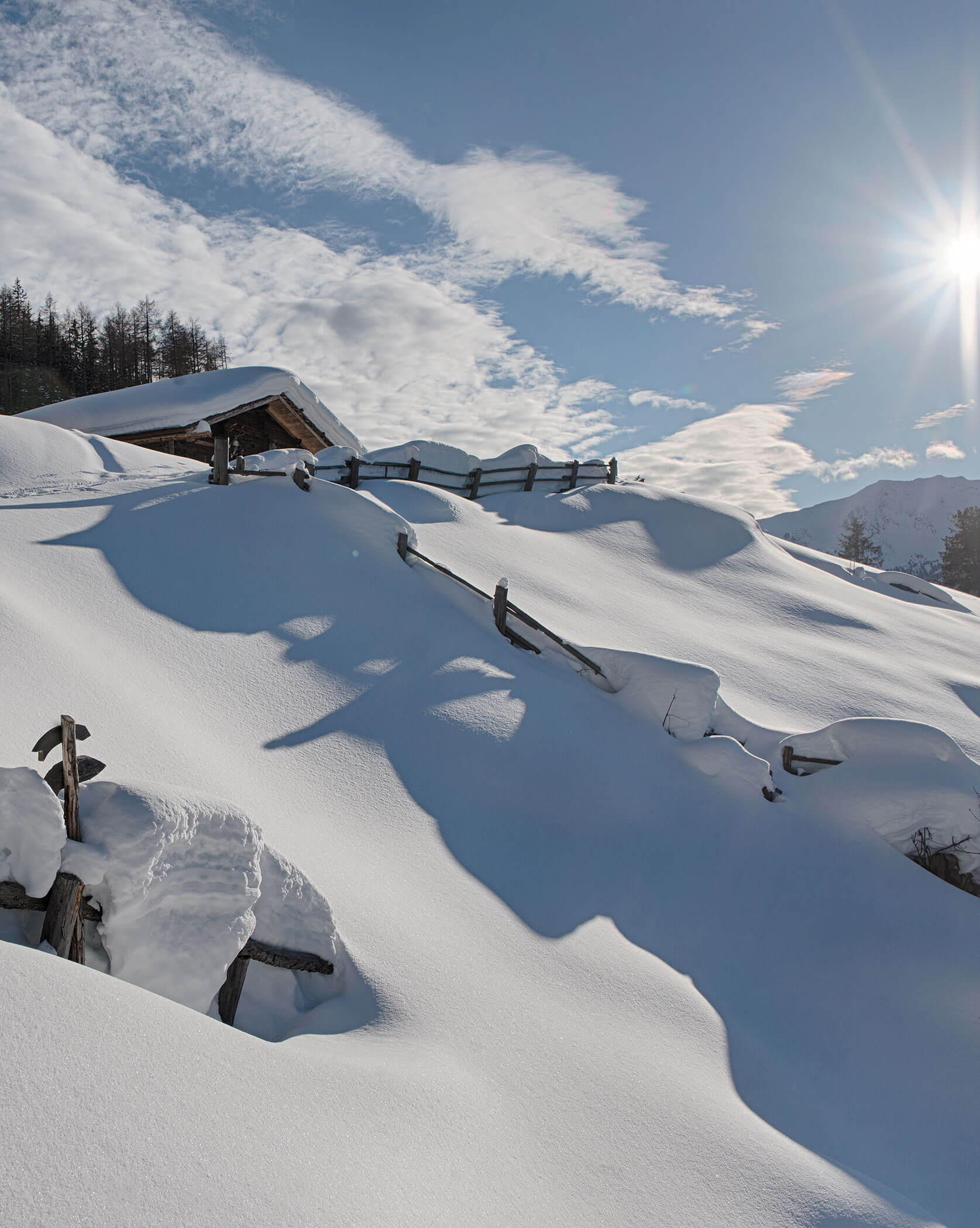 Winterlandschaft im Ahrntal